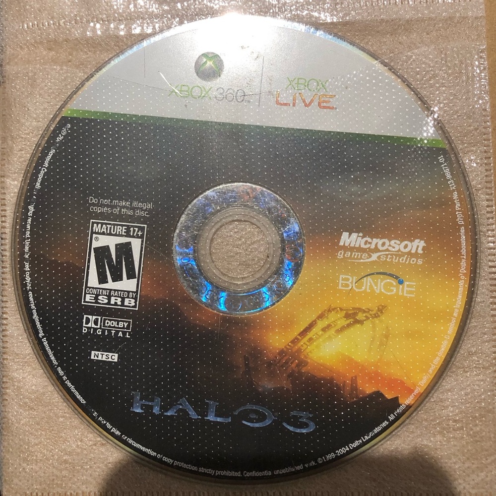3/$40 Halo 3 Xbox 360 - Disc Only